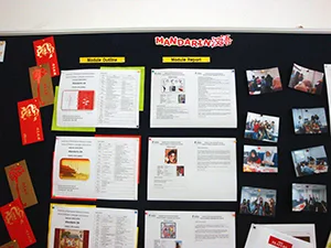 Foreign Language Course Notice Board (Chinese)