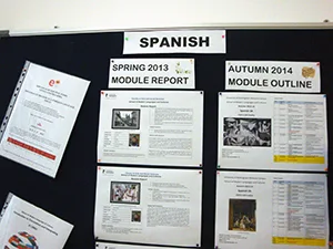 Notice Board for Foreign Language Courses (Spanish)