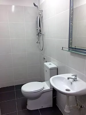 Private Shower and Toilet