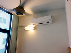 Air Conditioning and Ceiling Fan