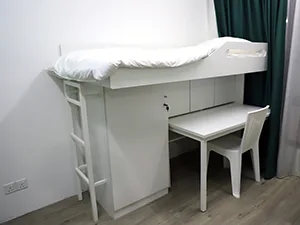 Study Desk and Bed